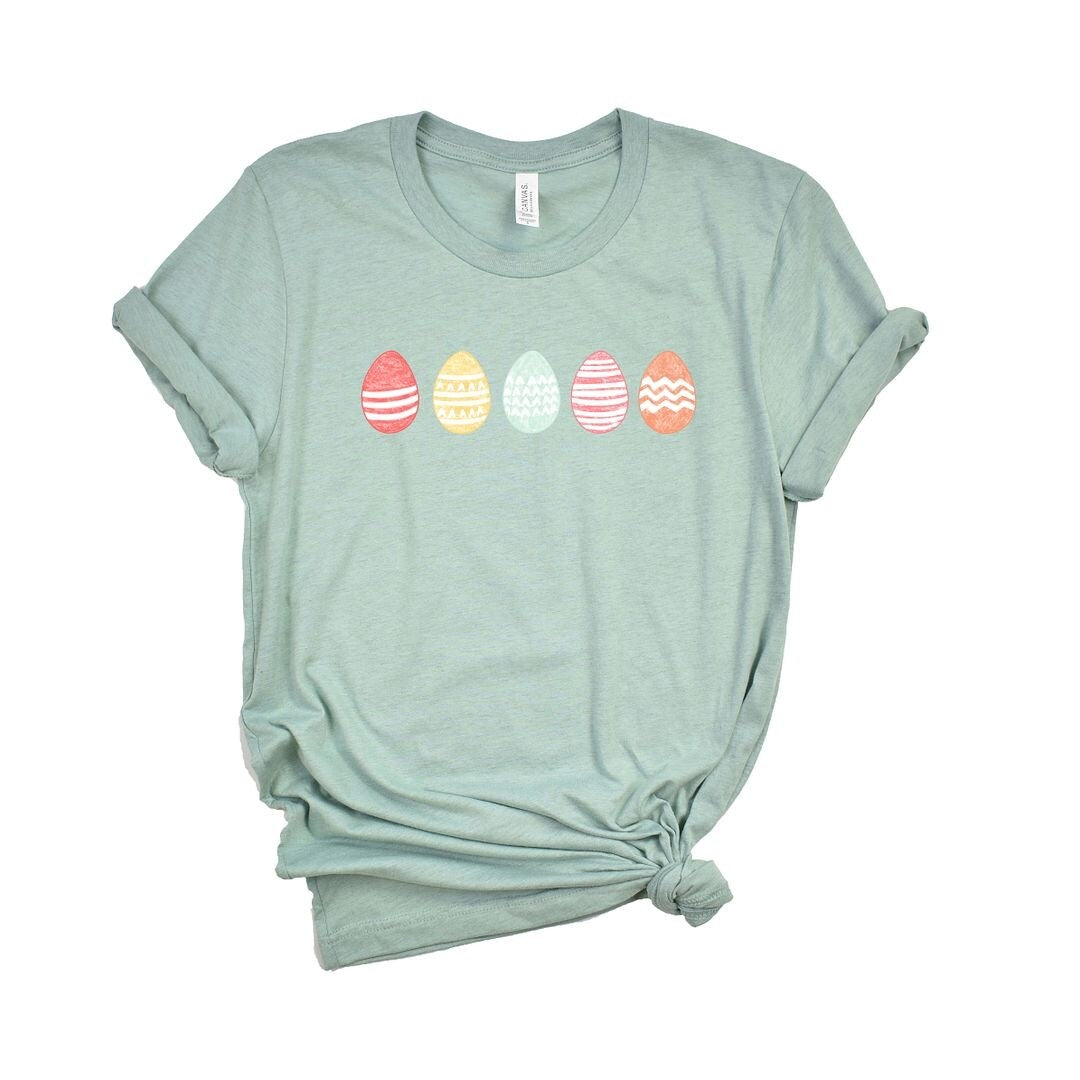 Premium Easter Egg Print Crewneck Tee - Ultimate Comfort & Style