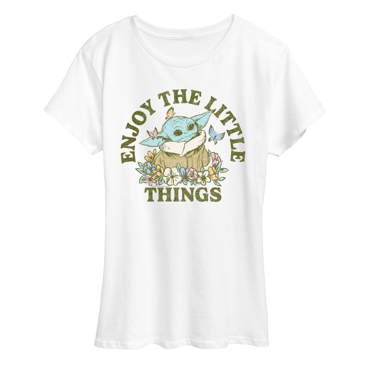 Premium Women's Mandalorian Inspired 'Enjoy The Little Things' Tee