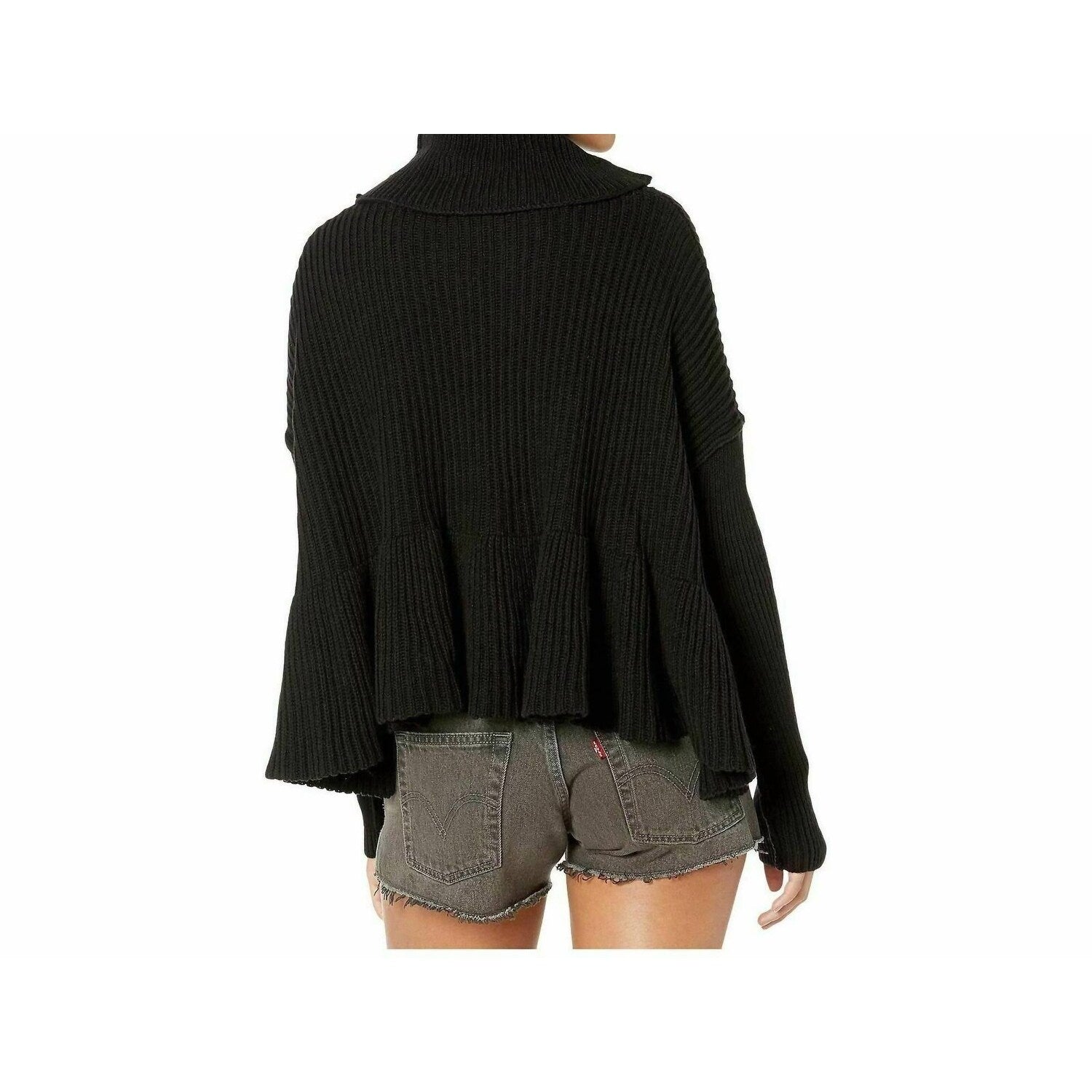 Free People - Premium Oversized Ribbed Turtleneck Sweater