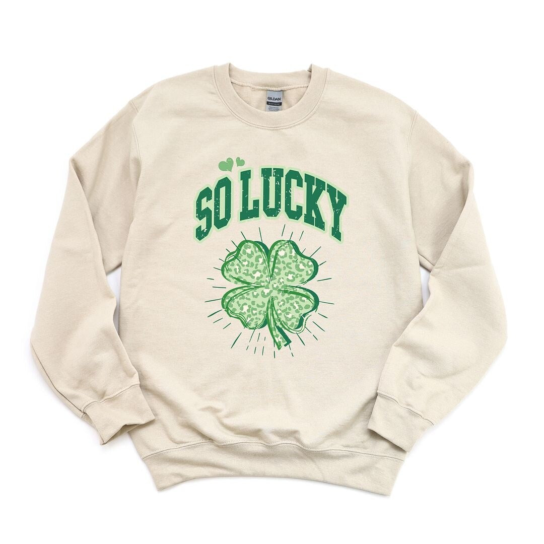 Premium So Lucky Cheetah Shamrock Graphic Hoodie - Ultimate Comfort & Style